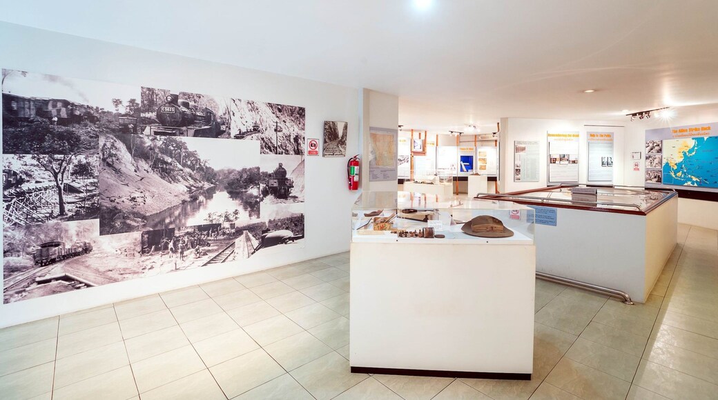 Thailand-Burma Railway Centre showing interior views