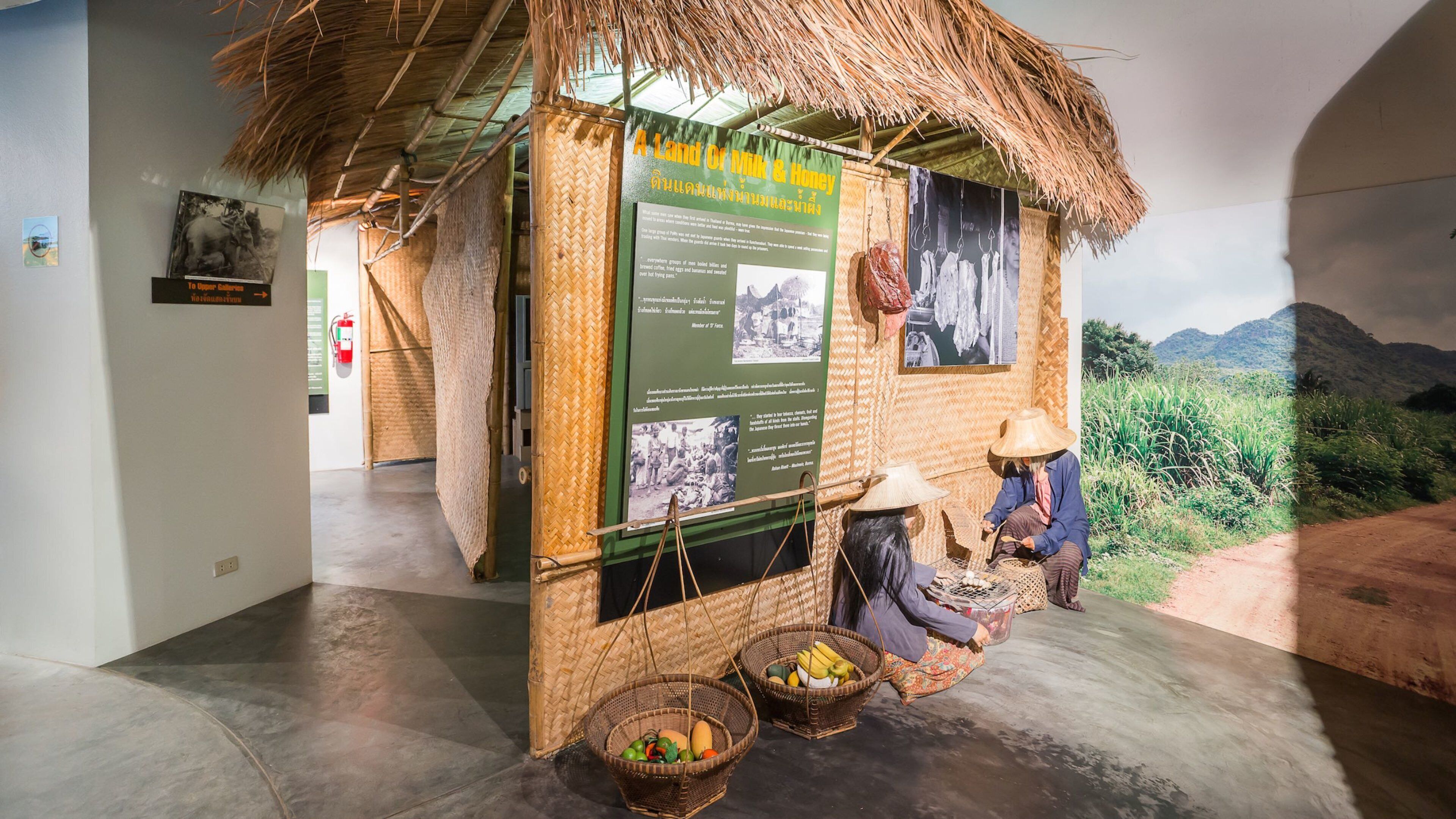 Thailand-Burma Railway Centre showing interior views