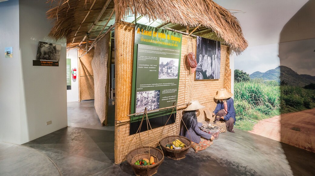 Thailand-Burma Railway Centre showing interior views