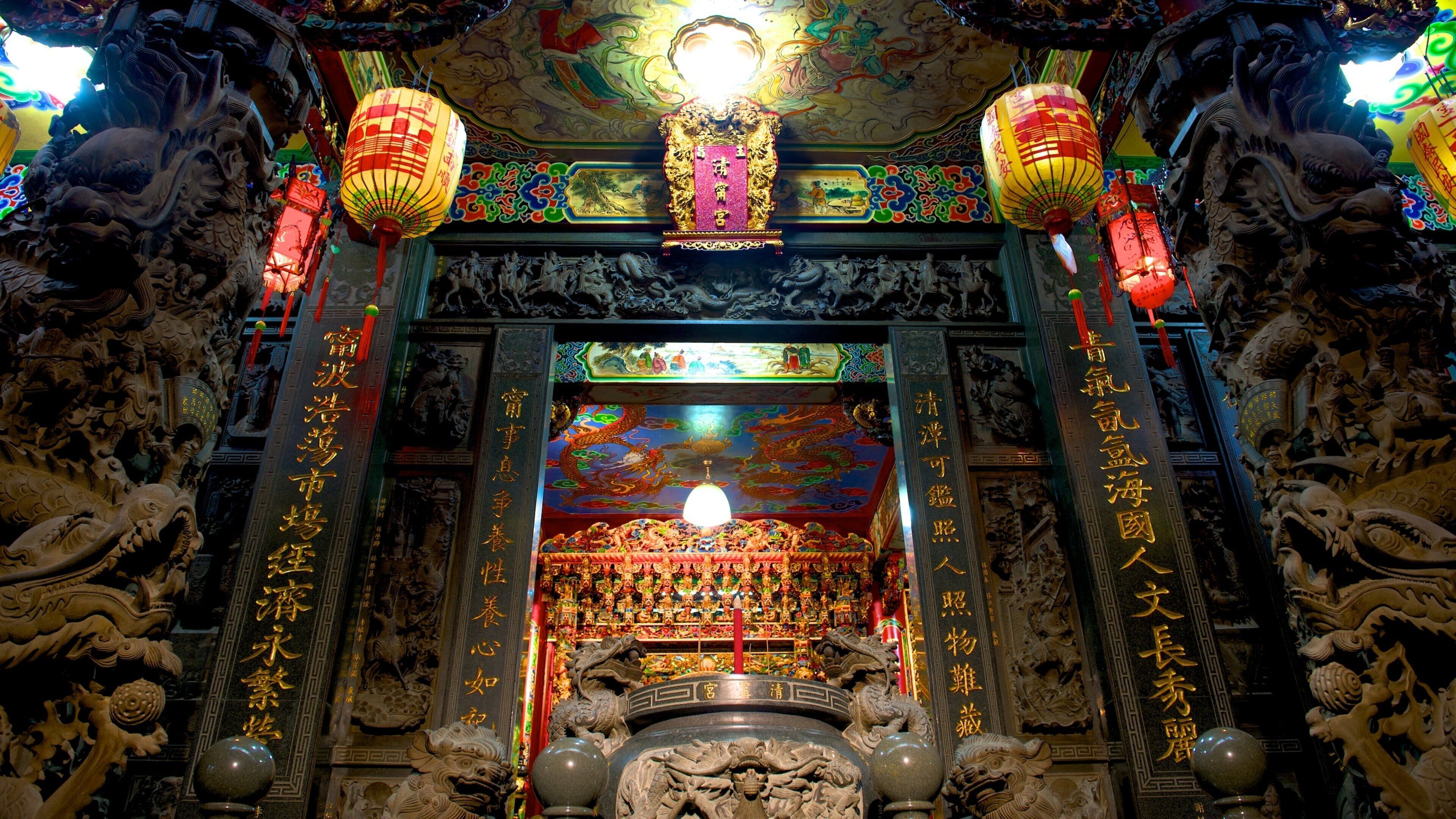 Dianji-tempelet fasiliteter samt kulturarv og tempel eller hellig sted