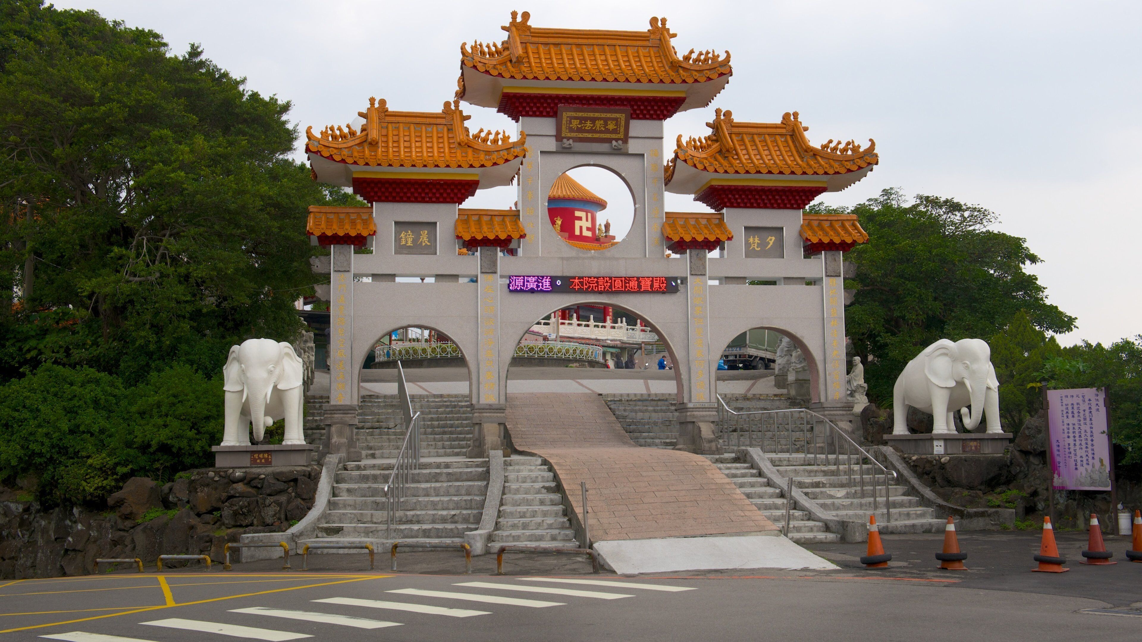 Statue of Guanyin featuring religious aspects
