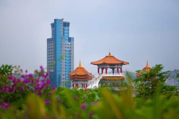 Parc Zhongzheng mettant en vedette jardin