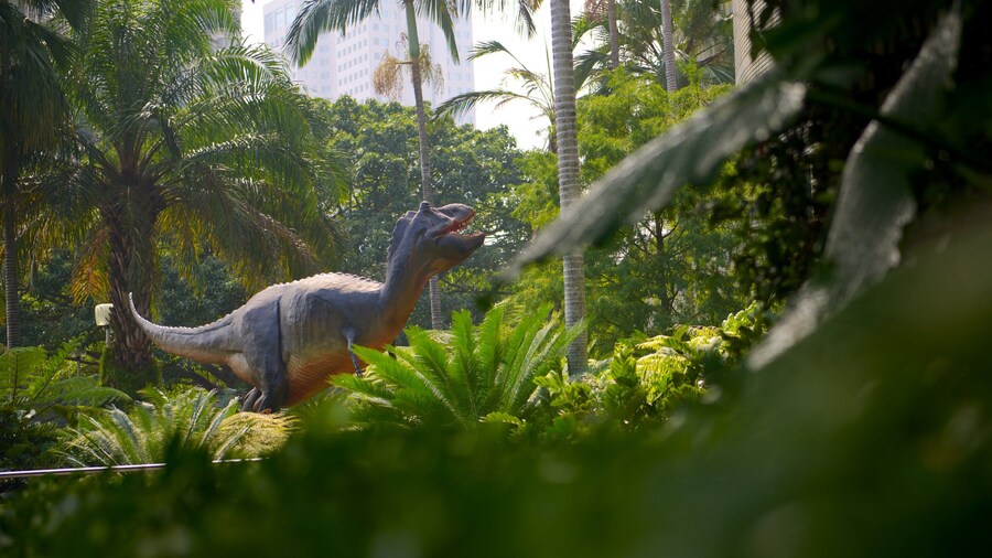 National Museum of Natural Science which includes a statue or sculpture and a garden