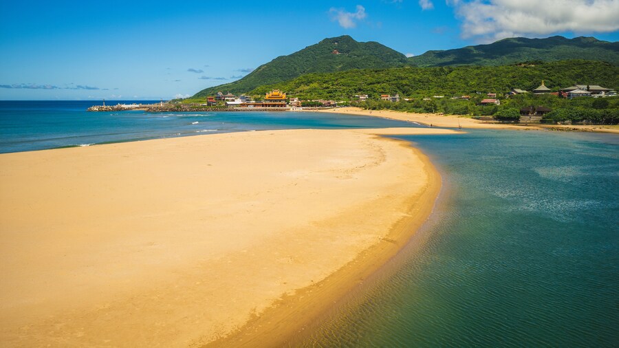 Fulong Bathing Beach at new taipei city, taiwan