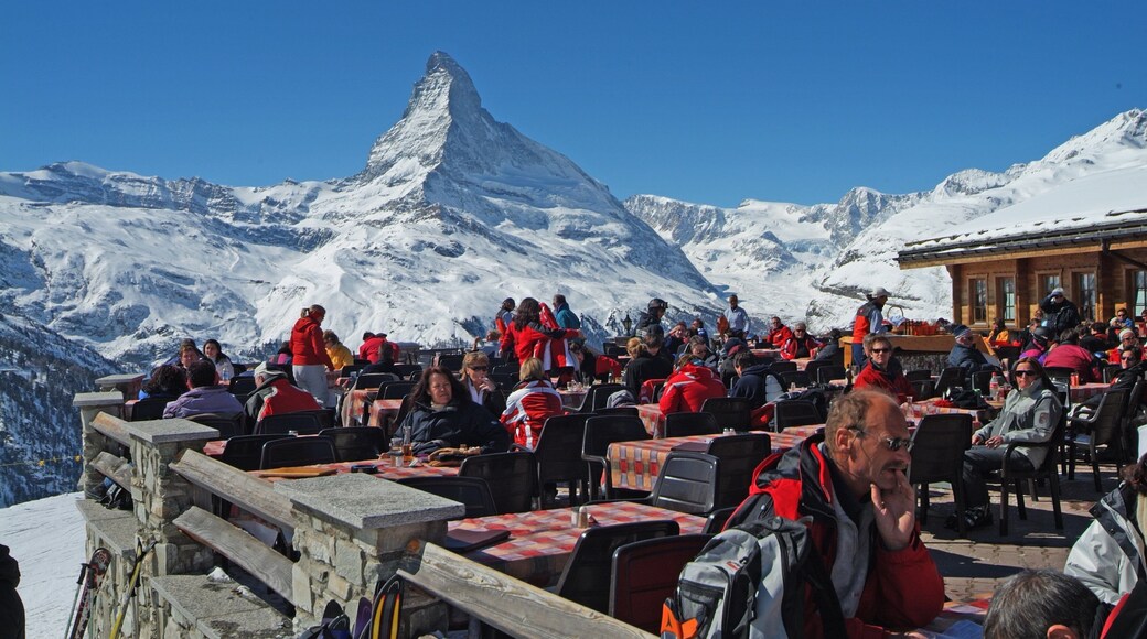 蘇內加滑雪勝地 设有 山岳 和 雪 以及 大群人