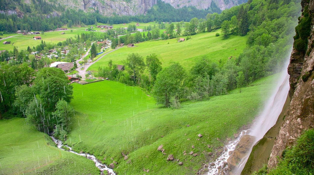 Lauterbrunnen que inclui fazenda e paisagem