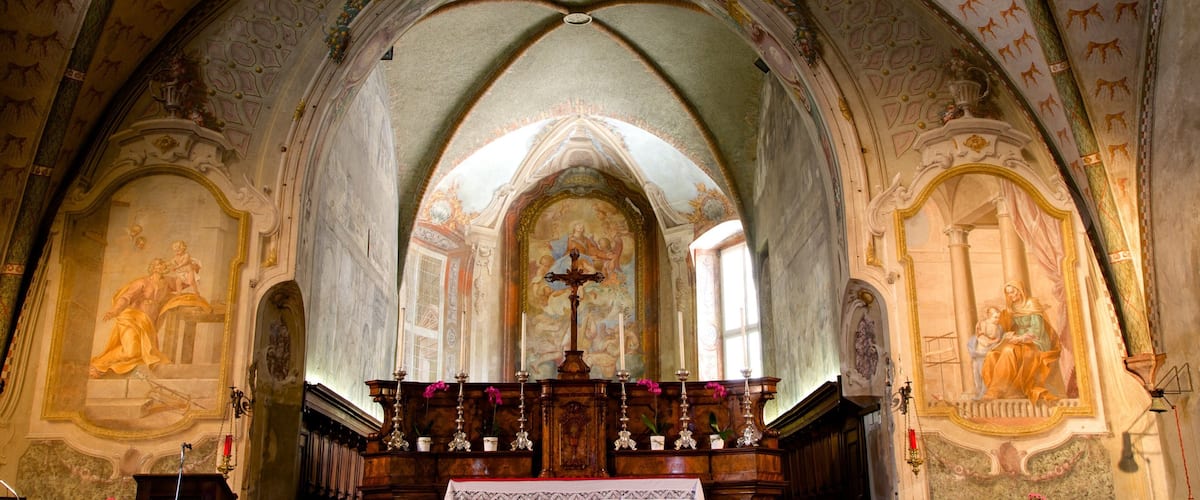 Santa Maria degli Angeli showing a church or cathedral, heritage elements and interior views