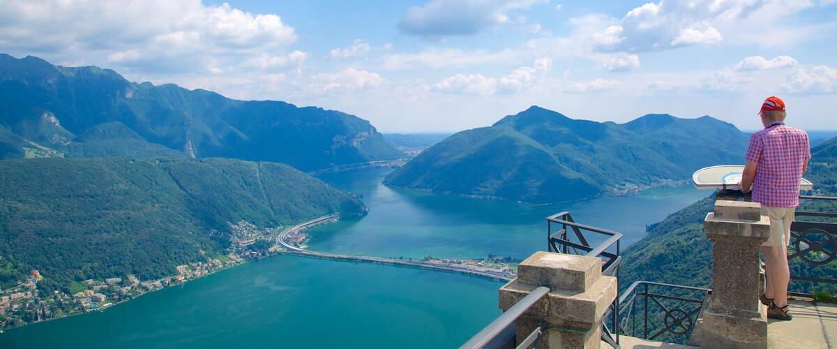 Monte San Salvatore featuring a river or creek, views and landscape views