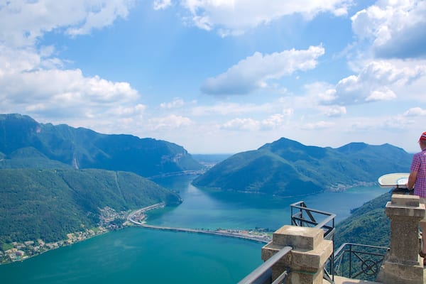 Monte San Salvatore featuring a river or creek, views and landscape views