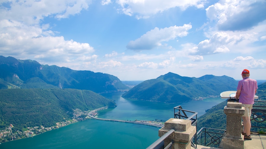 Monte San Salvatore featuring a river or creek, views and landscape views