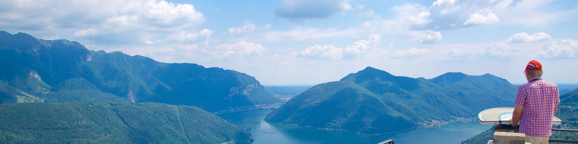 Monte San Salvatore featuring a river or creek, views and landscape views