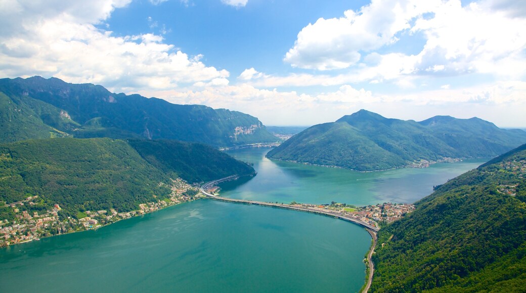 Monte San Salvatore showing a river or creek, tranquil scenes and landscape views