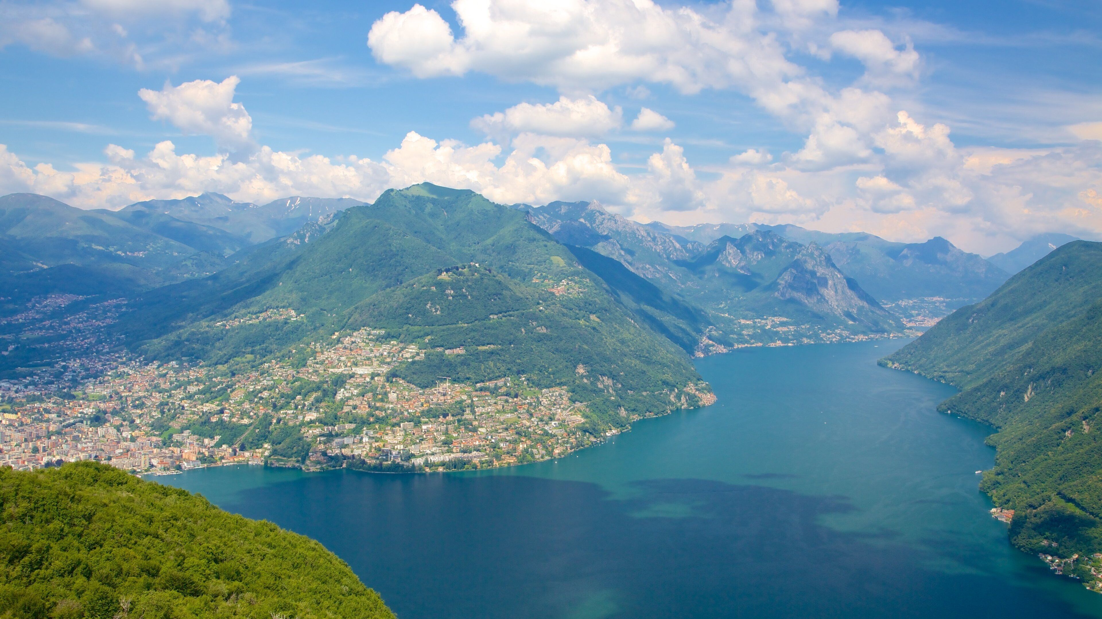 Monte San Salvatore showing landscape views, a river or creek and tranquil scenes
