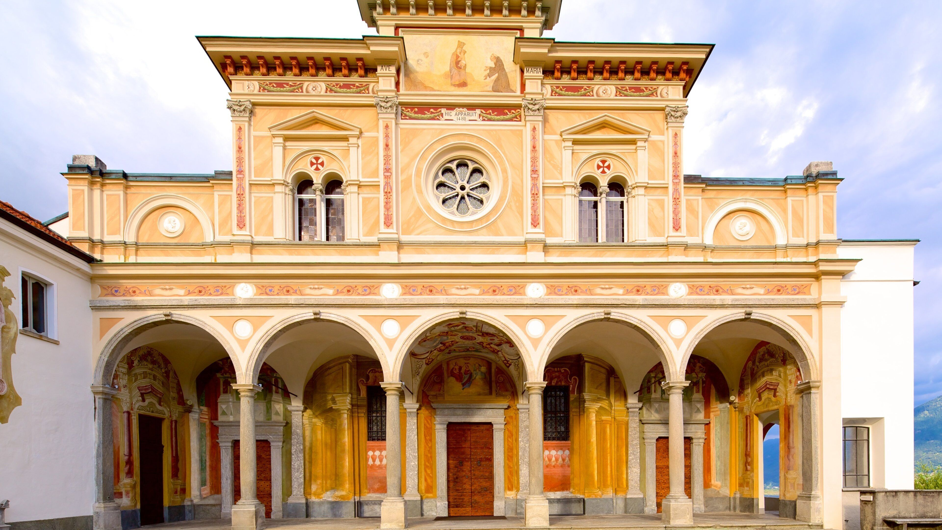 Madonna del Sasso which includes heritage architecture