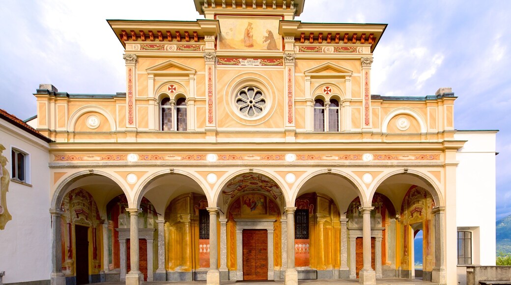 Madonna del Sasso which includes heritage architecture