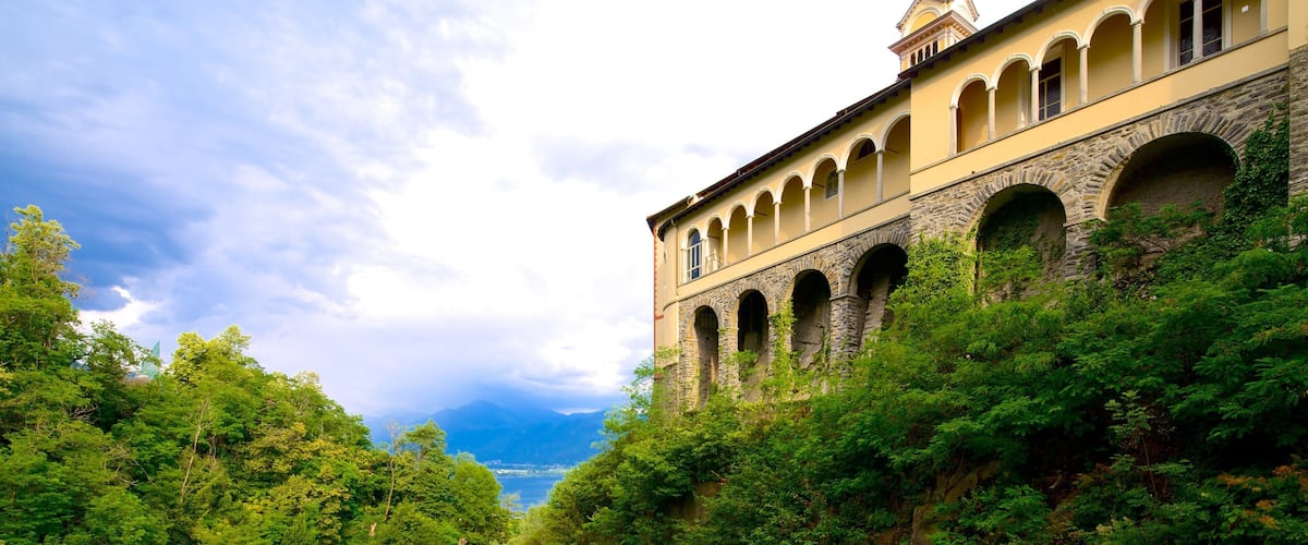 Madonna del Sasso featuring tranquil scenes and heritage architecture