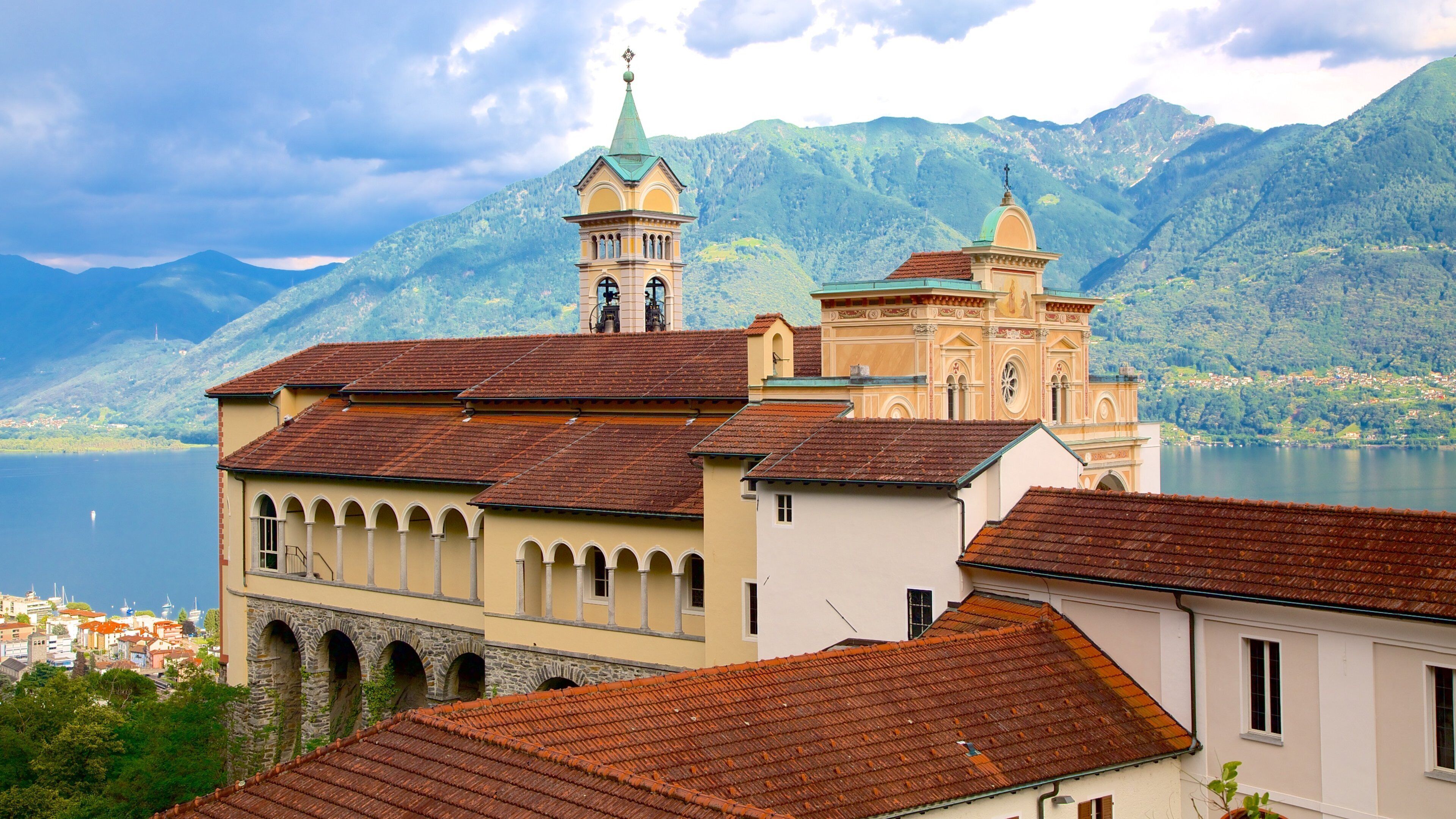 Madonna del Sasso featuring heritage architecture and a church or cathedral