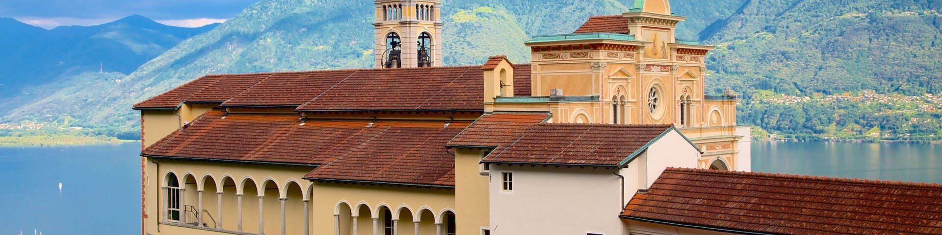 Madonna del Sasso featuring heritage architecture and a church or cathedral