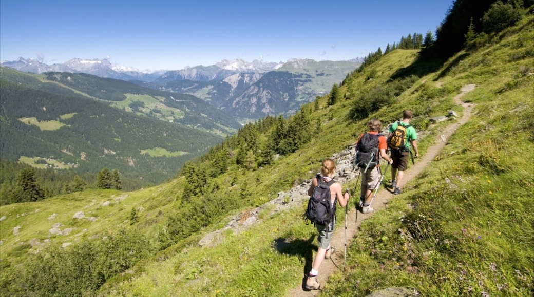 Verbier Ski Resort which includes hiking or walking, landscape views and tranquil scenes