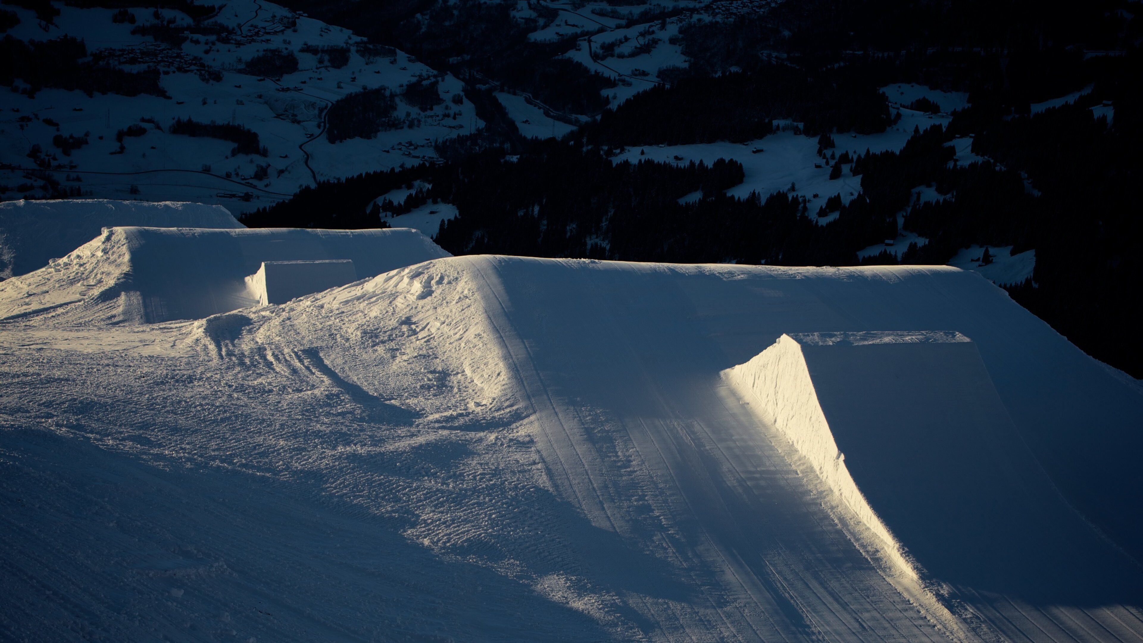 Laax Ski Resort which includes snow
