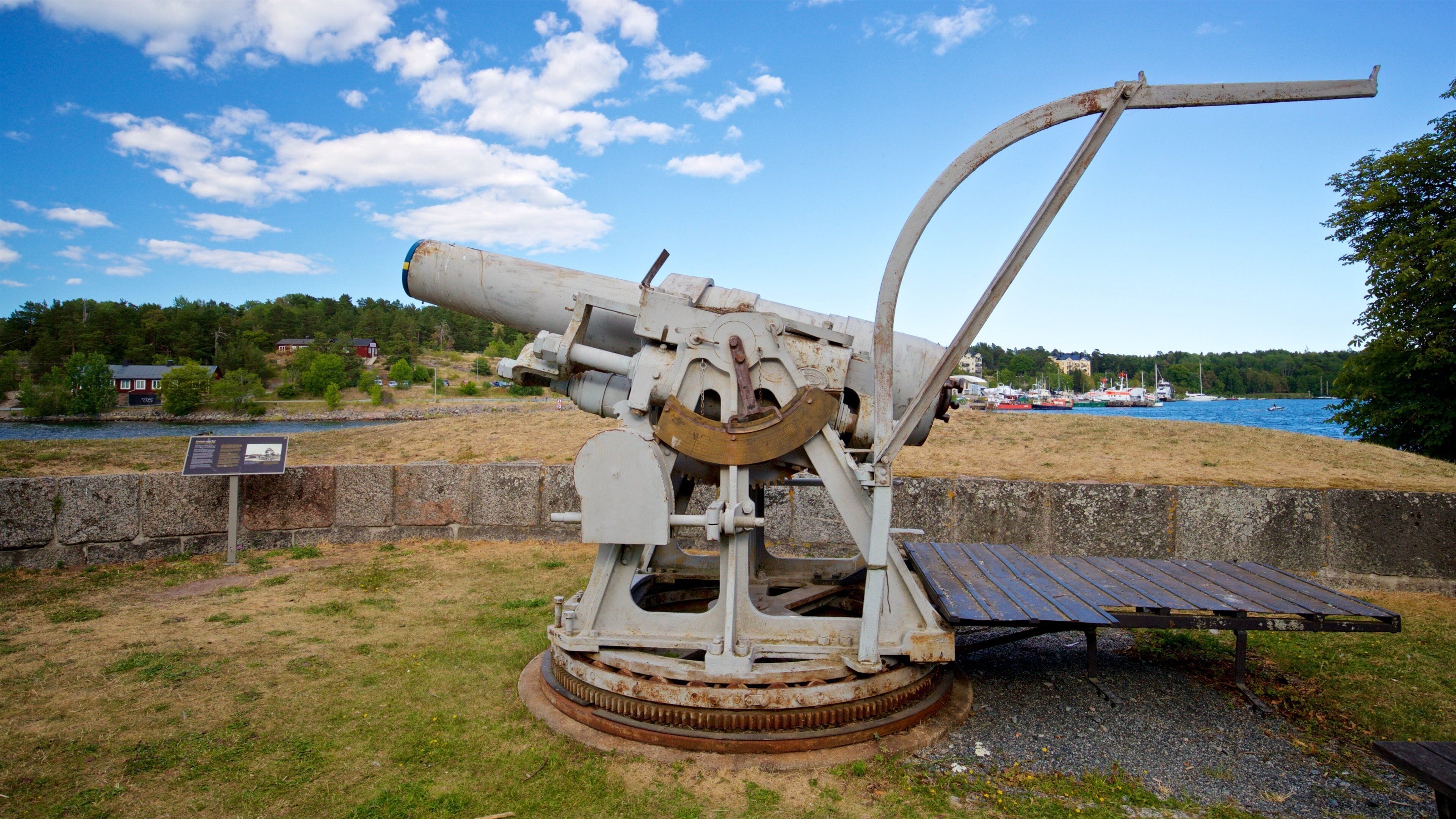 Vaxholm Fortress which includes heritage elements and military items