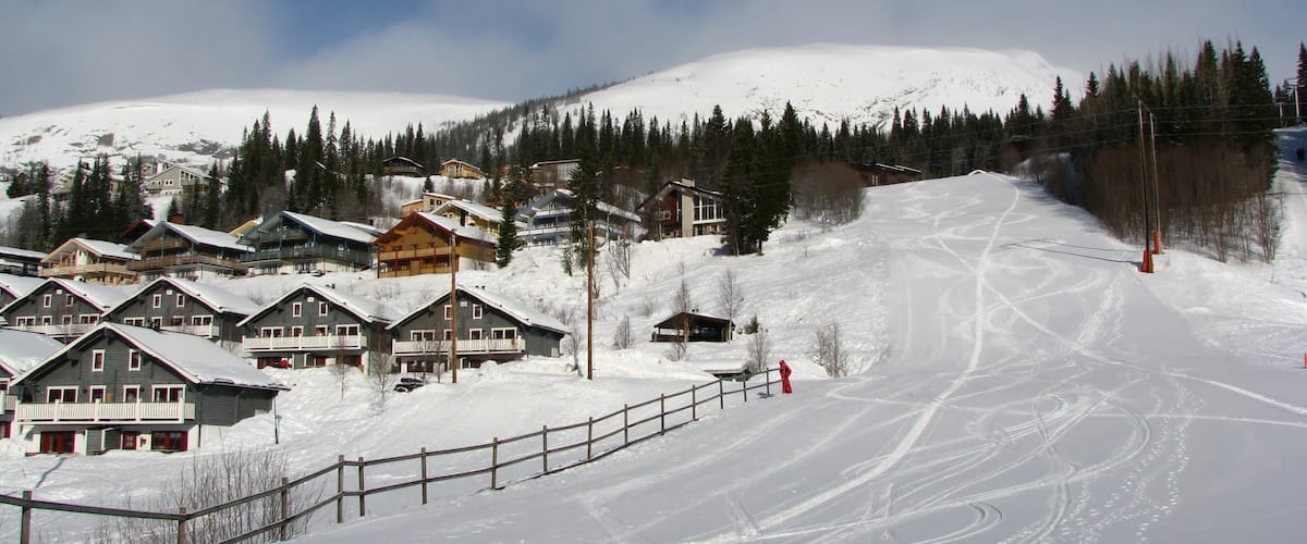 Slope of Are ski resort in the morning