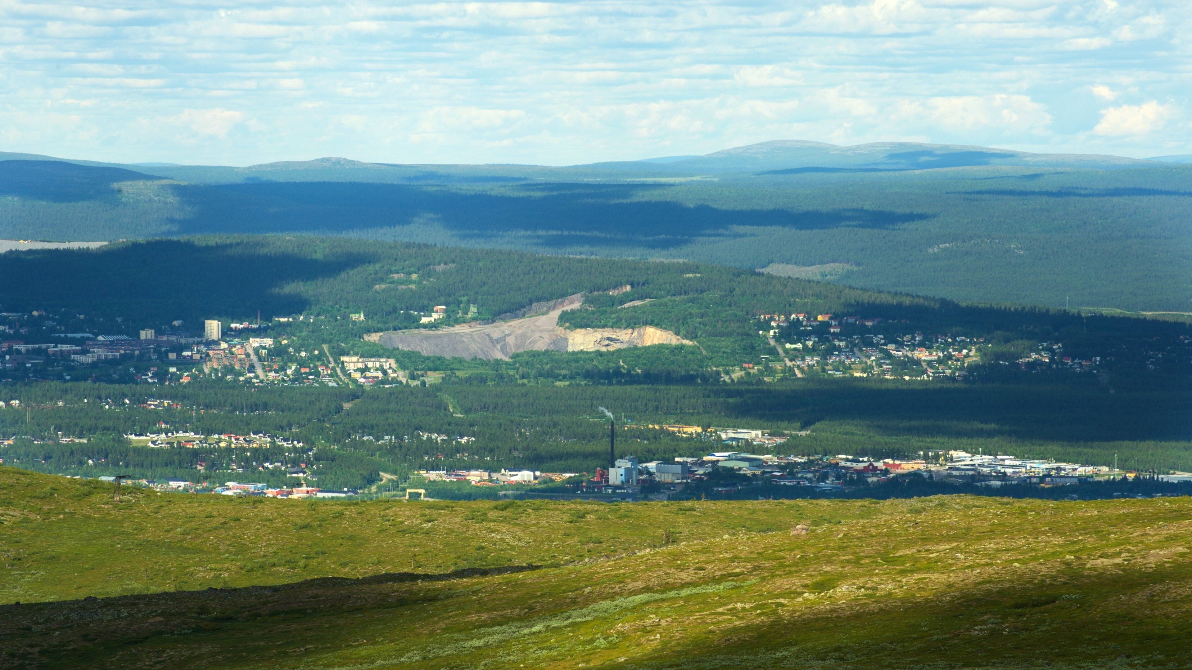 Mount Dundret featuring landscape views