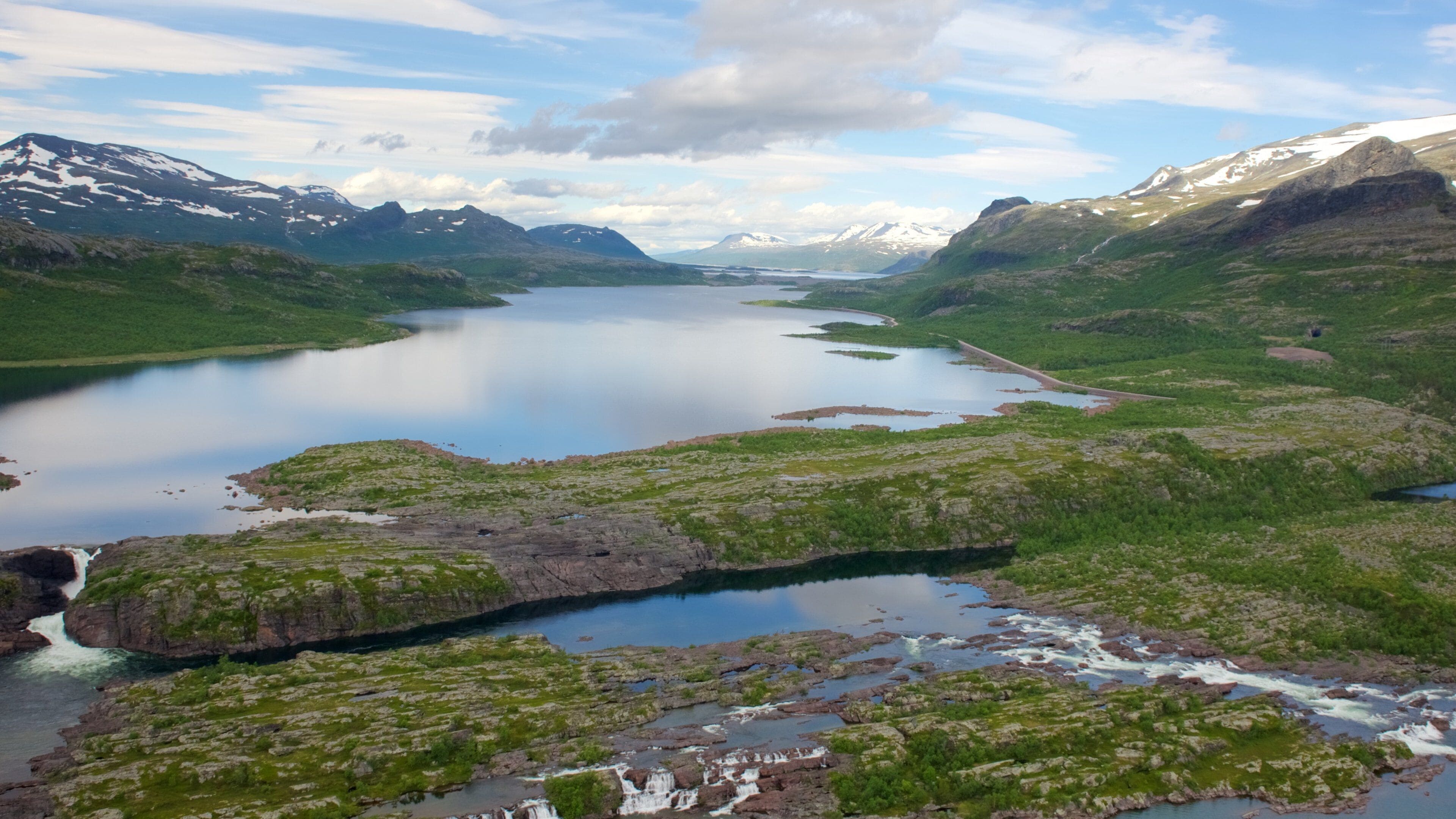 Stora Sjofallet National Park which includes a river or creek