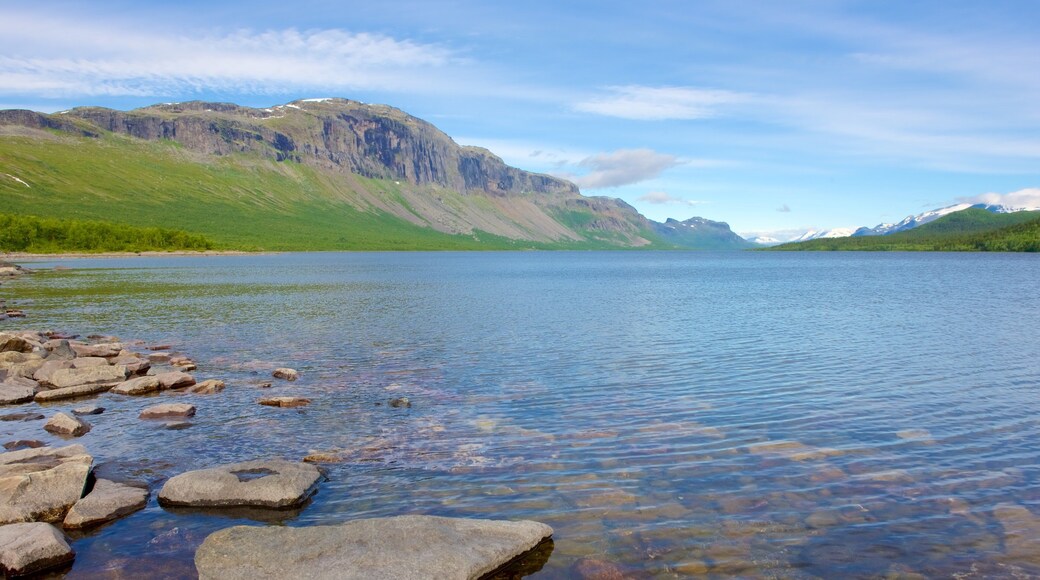 Stora Sjofallet National Park featuring a lake or waterhole