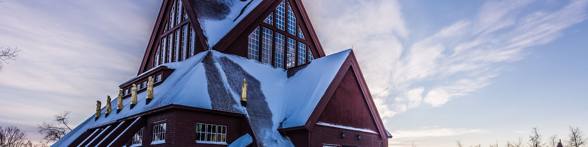 Lapland, Sweden - January 29, 2014: The Church of Kiruna, Sweden