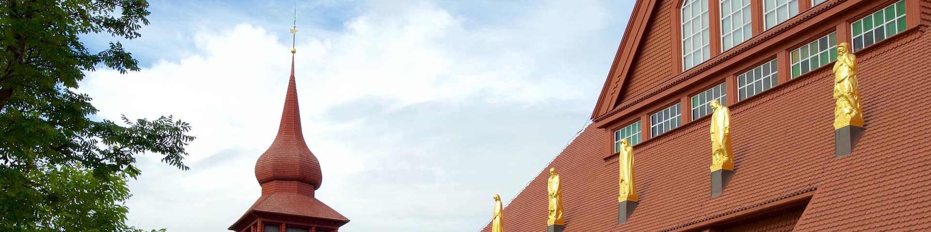 Kiruna Kyrka showing a temple or place of worship