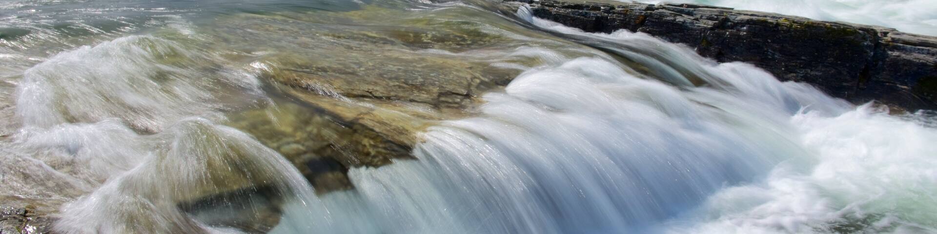 Abisko National Park showing rapids