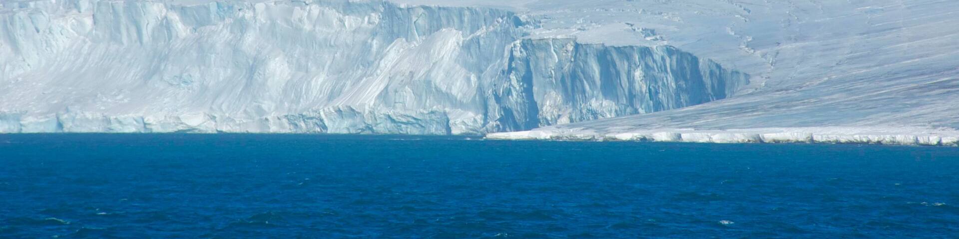 Andreeneset glacier in Kvitoya, Svalbard