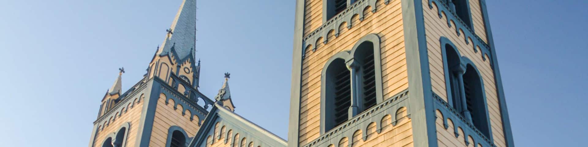 Saint Peter and Paul Cathedral in Paramaribo, capital of Suriname.