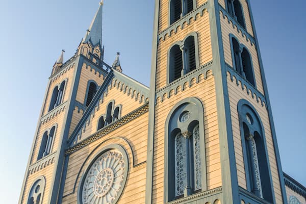 Saint Peter and Paul Cathedral in Paramaribo, capital of Suriname.