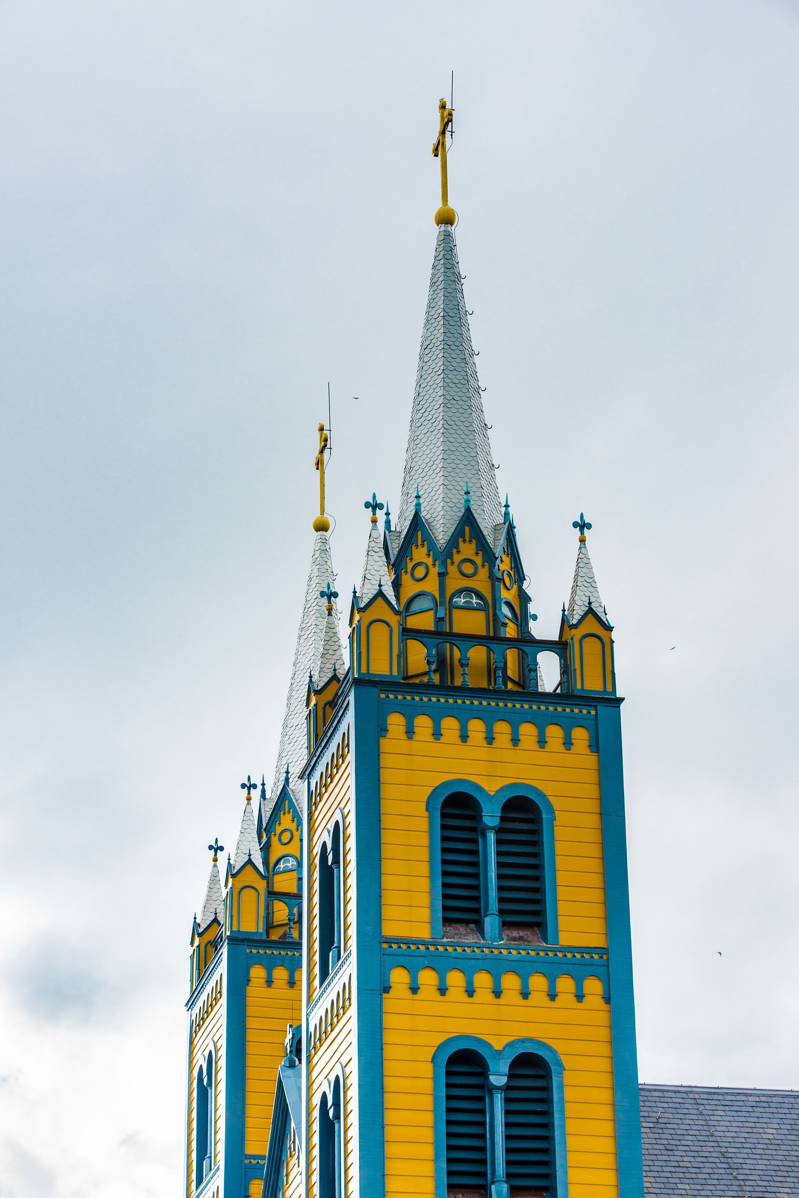 Saint Peter and Paul Cathedral, a wooden Roman Catholic cathedral, Historic Inner City of Paramaribo, UNESCO World Heritage, Suriname, South America