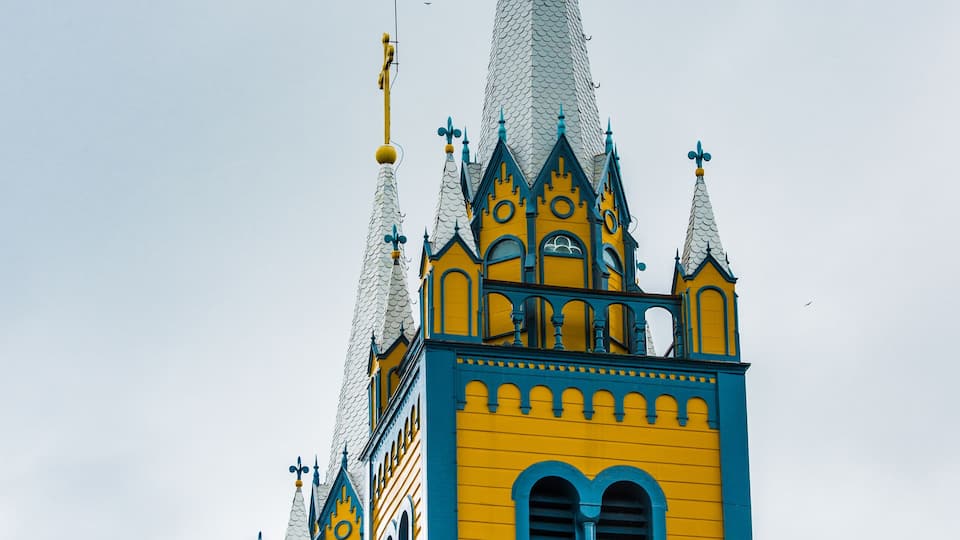 Saint Peter and Paul Cathedral, a wooden Roman Catholic cathedral, Historic Inner City of Paramaribo, UNESCO World Heritage, Suriname, South America