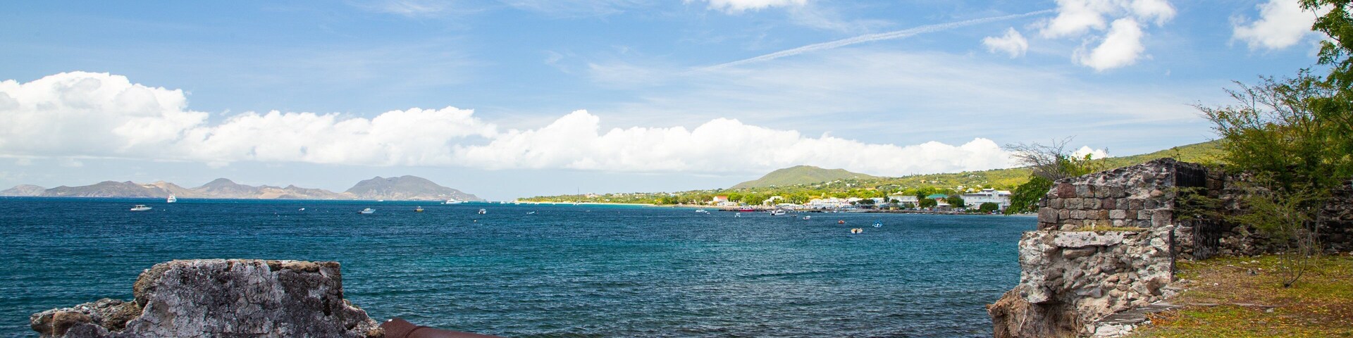 Fort Charles featuring heritage elements and general coastal views