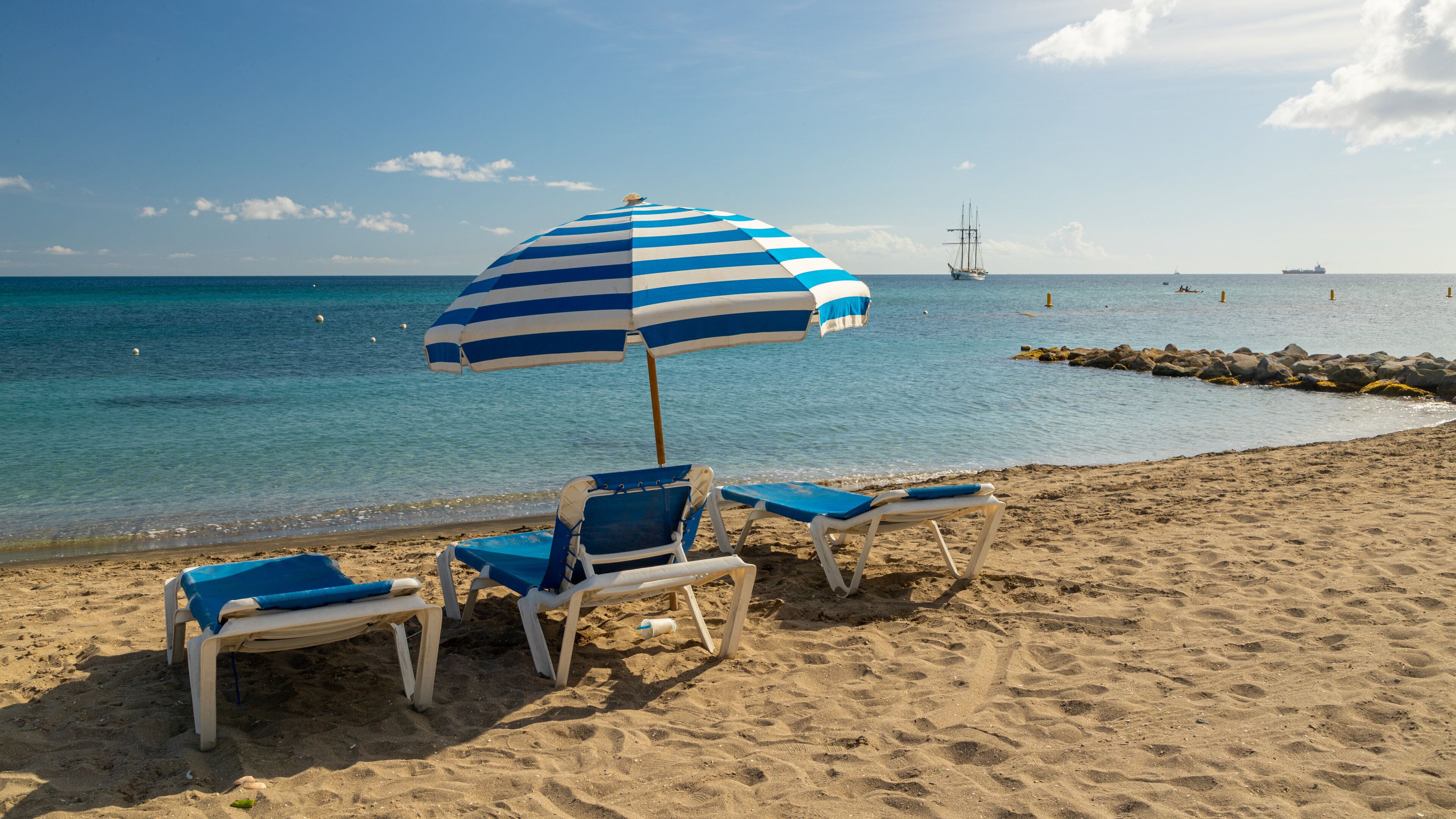 Frigate Bay Beach showing general coastal views and a beach