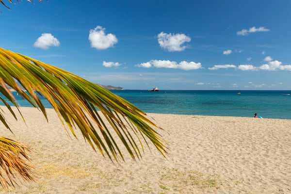 Frigate Bay Beach featuring a sandy beach, general coastal views and tropical scenes