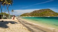 Cockleshell Bay showing a sandy beach, tropical scenes and general coastal views