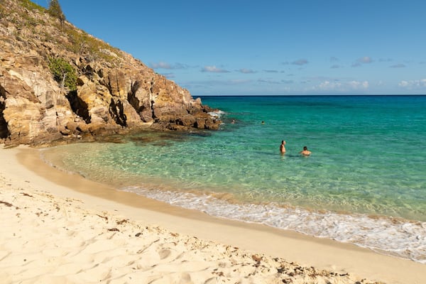 Gouverneur Beach featuring general coastal views, a sandy beach and rocky coastline