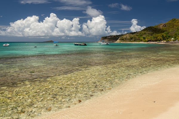 Lorient Beach showing a beach and general coastal views