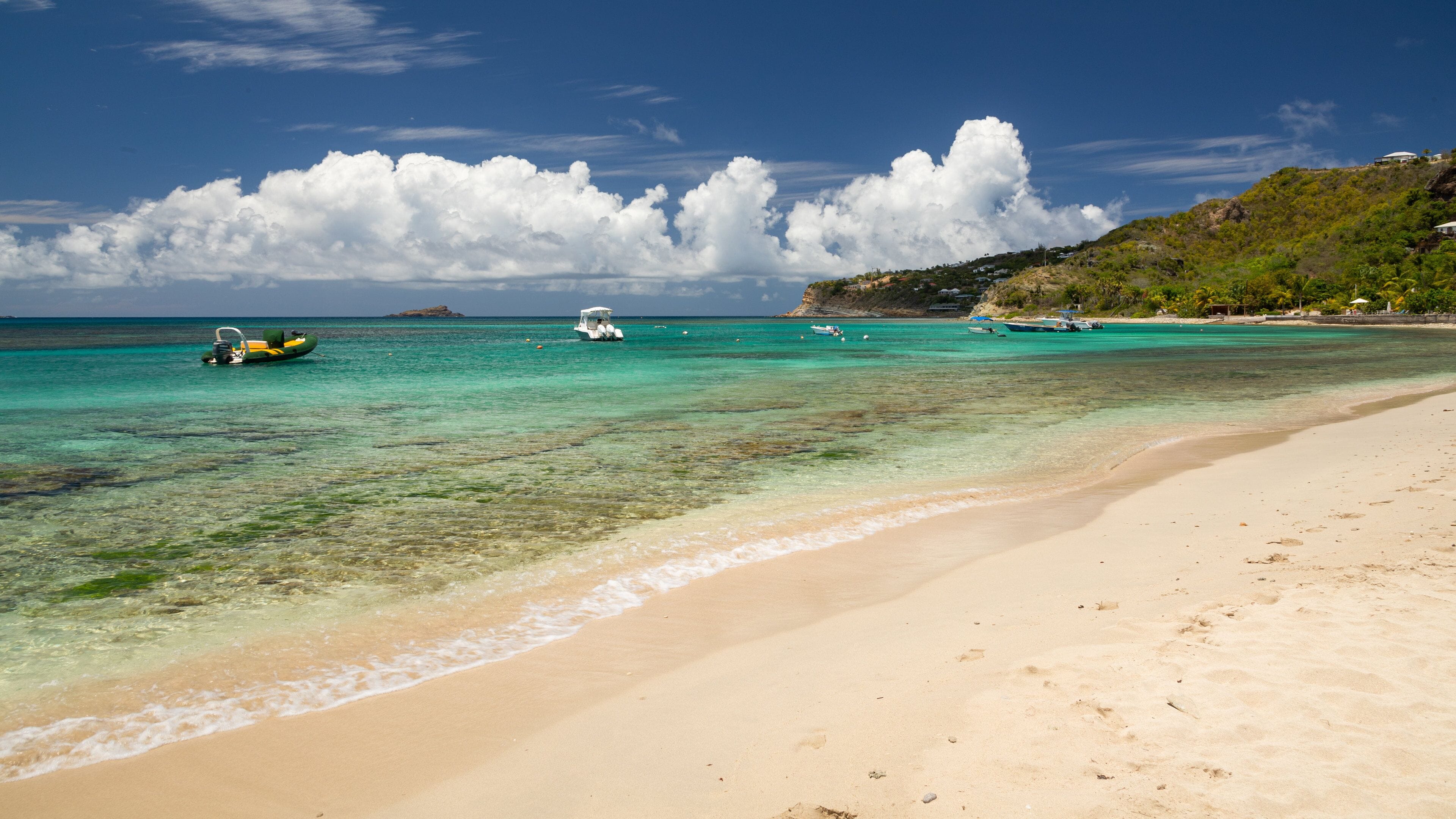 Lorient Beach which includes a beach and general coastal views