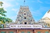 Gopuram tower of Hindu Temple in Colombo, Sri Lanka