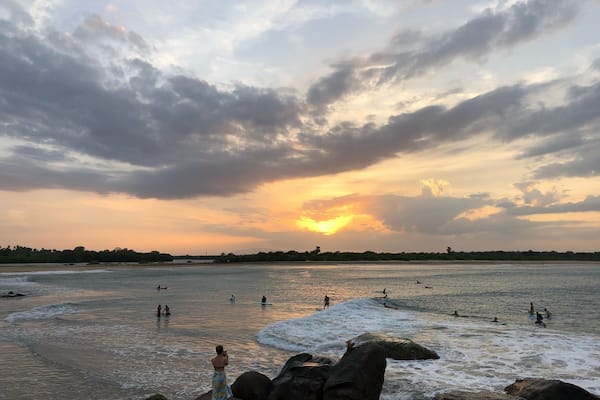 A flock of surfers winding for sun down ...
The best view is from the rocky areas to sit by , relax and watch them surf
#skygram #beaches #lifeatexpedia #lovetravel