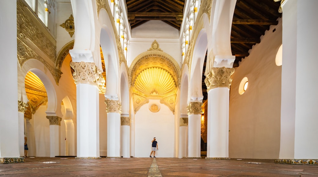 Synagogue of Saint Mary the White featuring interior views and heritage elements as well as an individual male