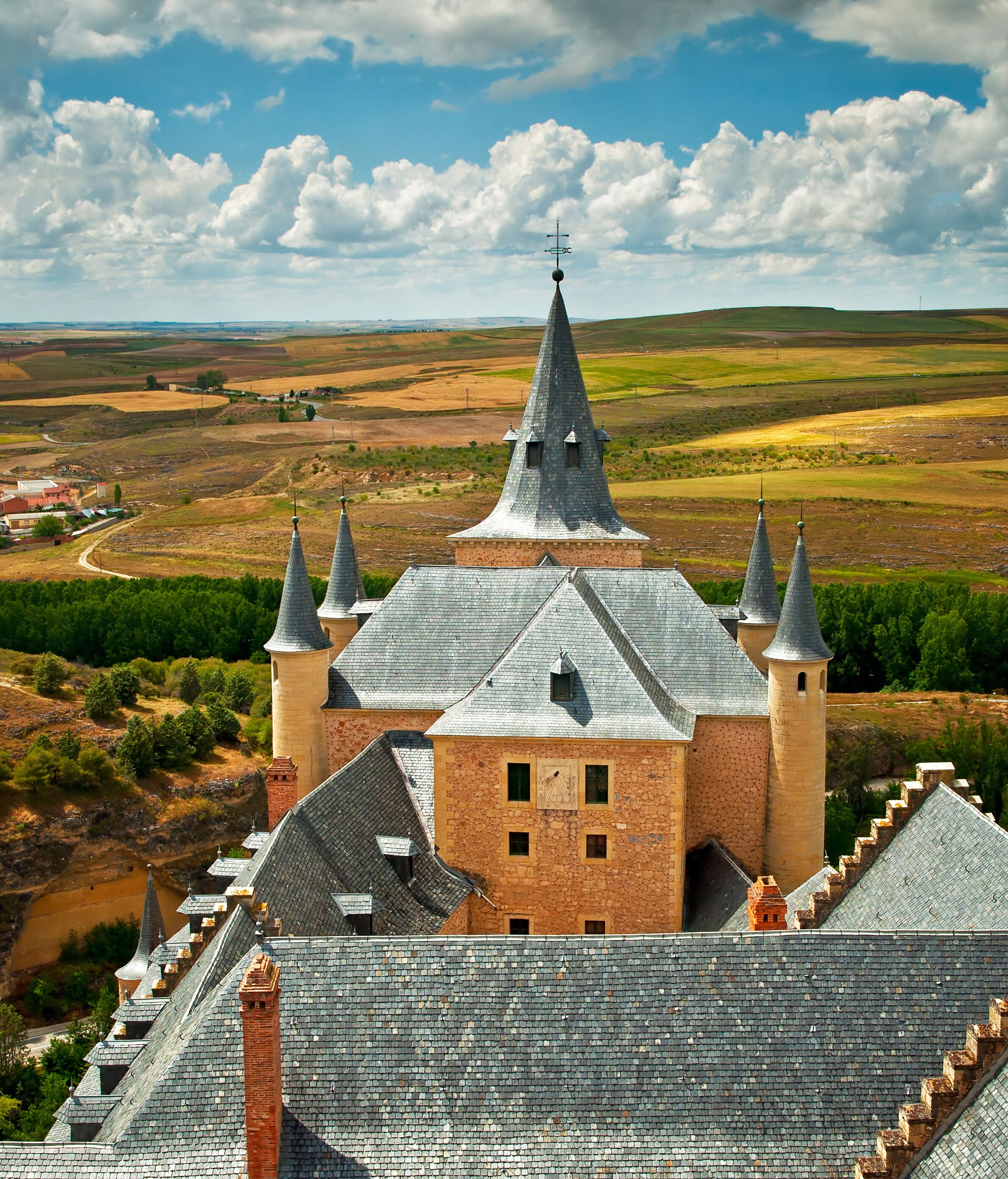 The famous Alcazar of Segovia in Spain