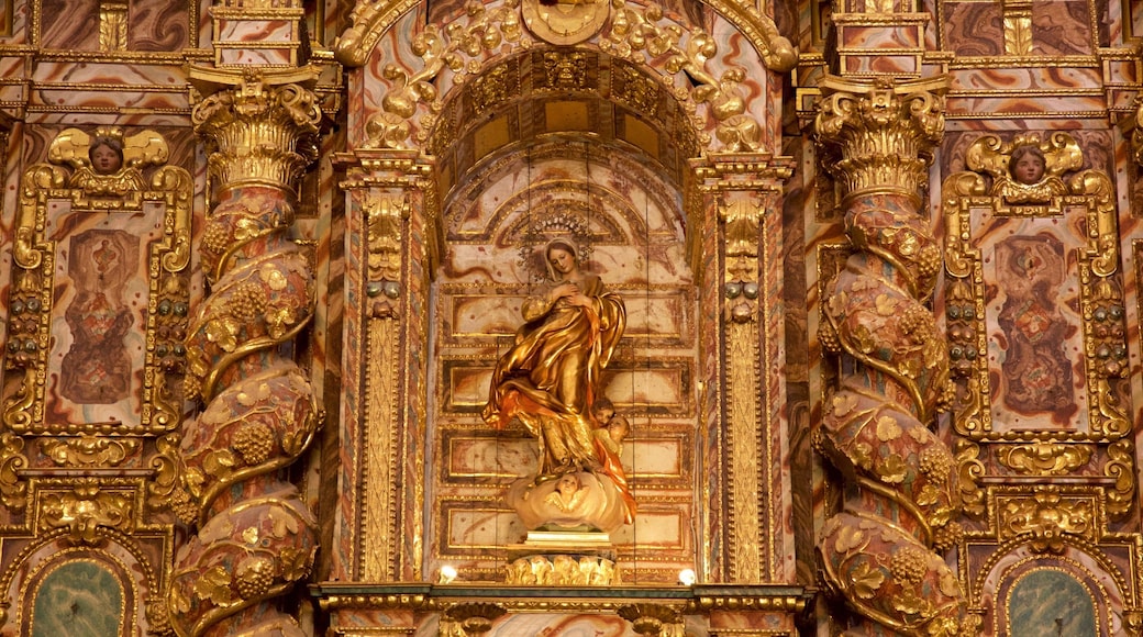 Church of Santa Maria la Mayor which includes interior views, a church or cathedral and religious elements