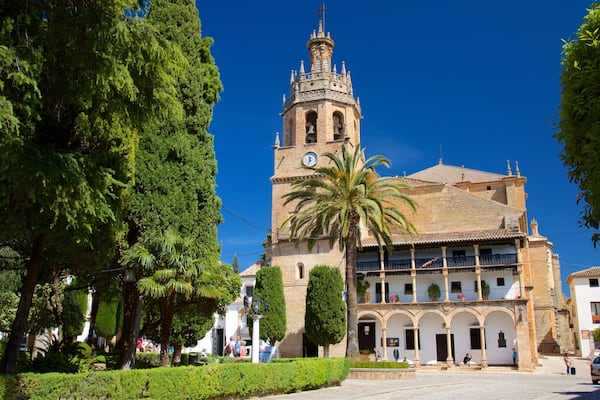 Church of Santa Maria la Mayor featuring street scenes and heritage elements